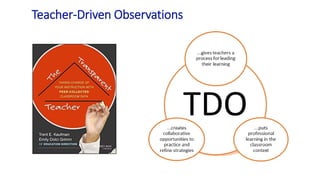 Teacher-Driven Observations
 