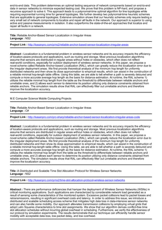 M.E Computer Science Mobile Computing Projects | PDF