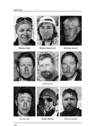 [apat neba
Mirjana Va{ut Mirjana Stevanovi} Miodrag Jovovi}
Goran Ferlan
Hoselito Bite Du{ko Momi} Milivoj Erdeljan
168
 