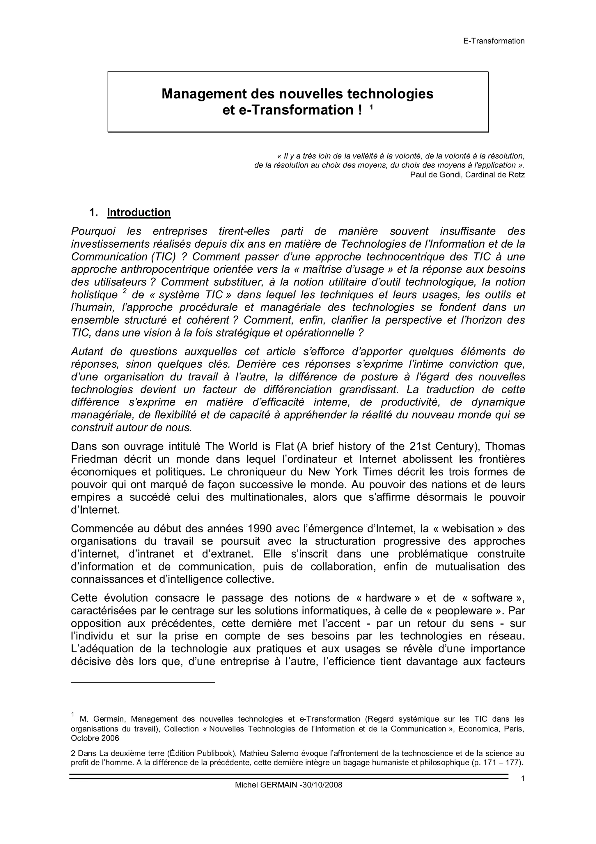 M Germain Mgmt Tic Et E Transformation 18 05 08