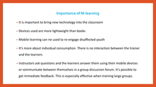 M learning ppt | PPTX