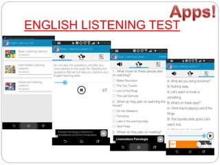 ENGLISH LISTENING TEST
 