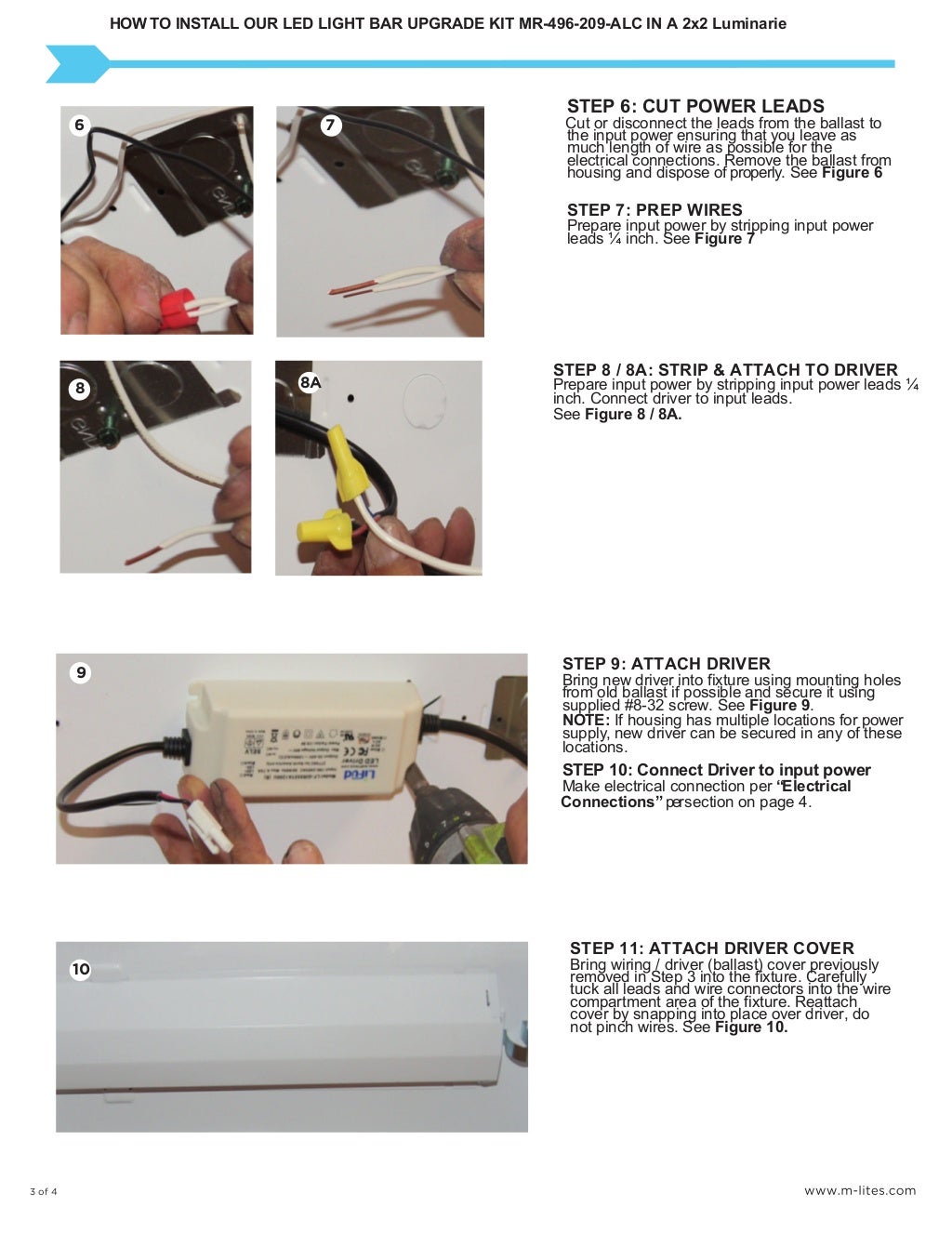 MLite Installation instructions for our 2x2 led light bar retrofit k…