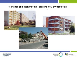 Relevance of model projects – creating new environments 
 