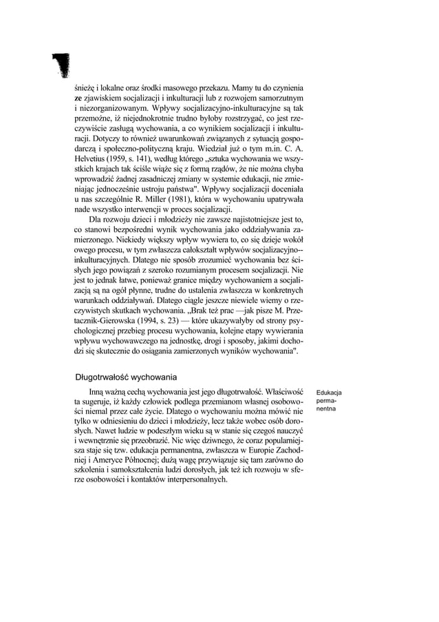 Teoria wychowania w zarysie (2) | PDF