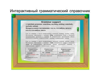 Интерактивный грамматический справочник
 