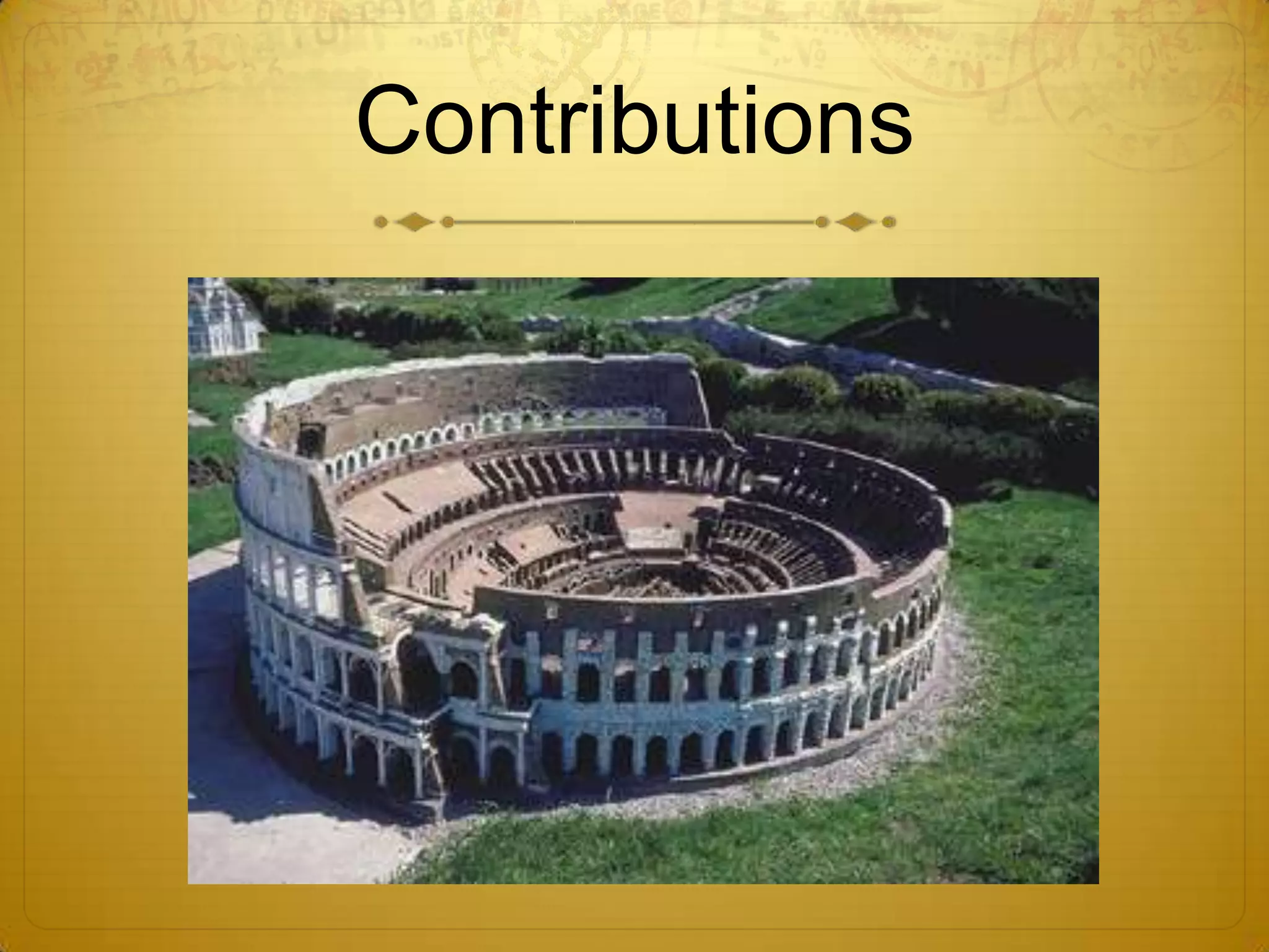 Contributions
 
