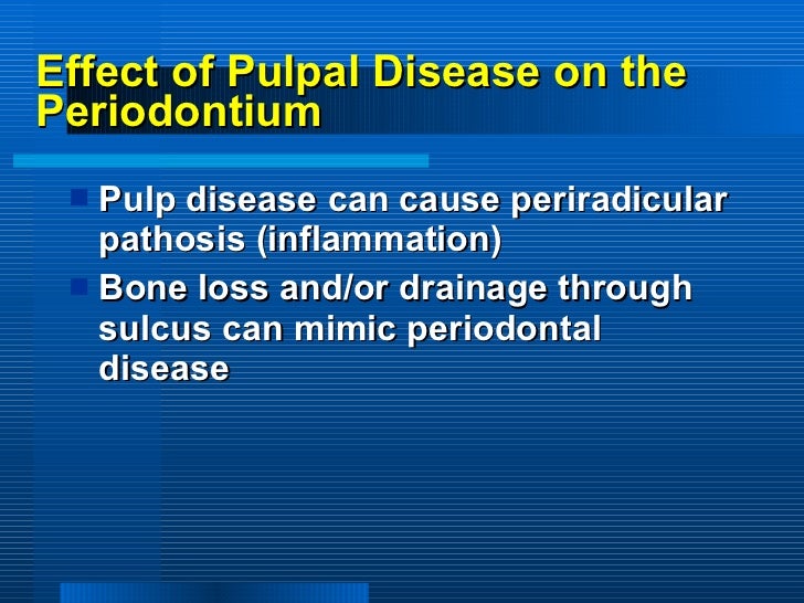 periodontitis associated with endodontic lesions