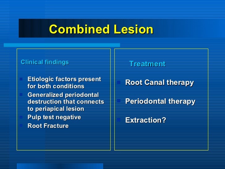 periodontitis associated with endodontic lesions