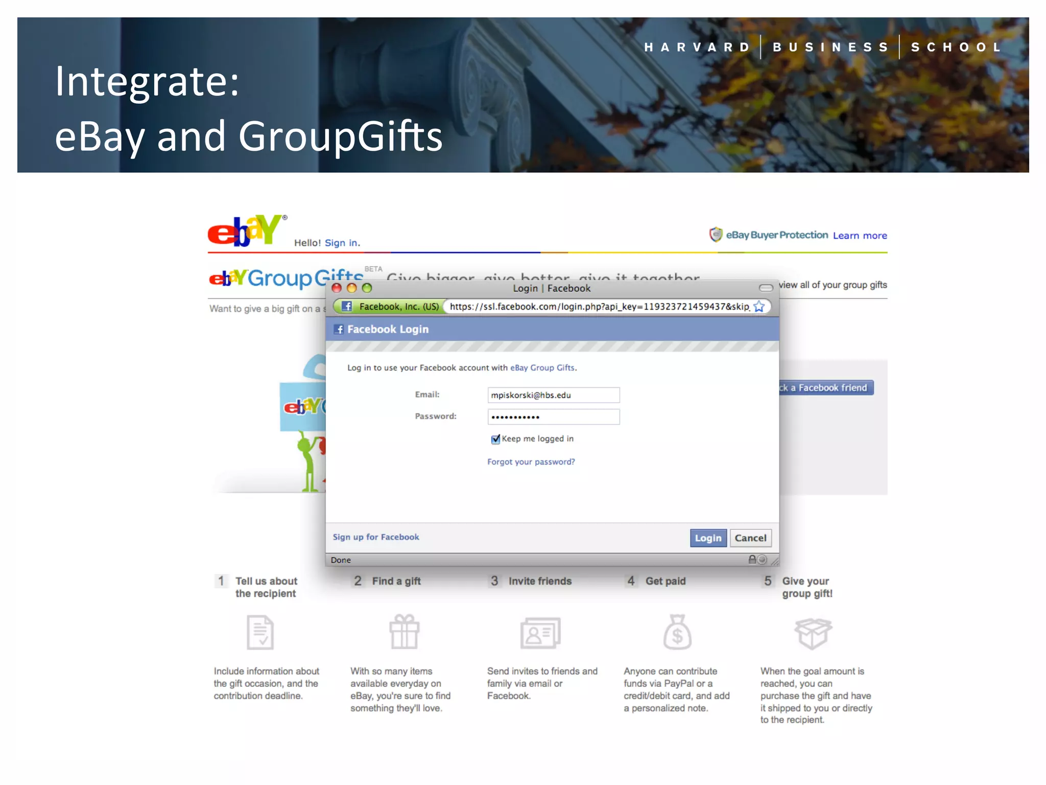 Integrate:	
  
eBay	
  and	
  GroupGi`s	
  
 