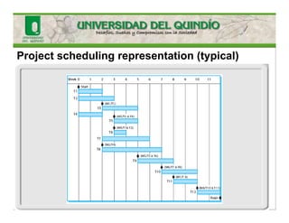 Project scheduling representation (typical)
 