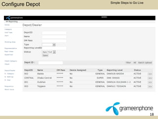 18 
Simple Steps to Go Live Configure Depot 
 