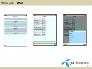 23 
Mobile App - DCR 
 