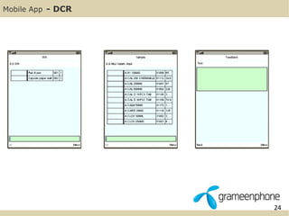 24 
Mobile App - DCR 
 
