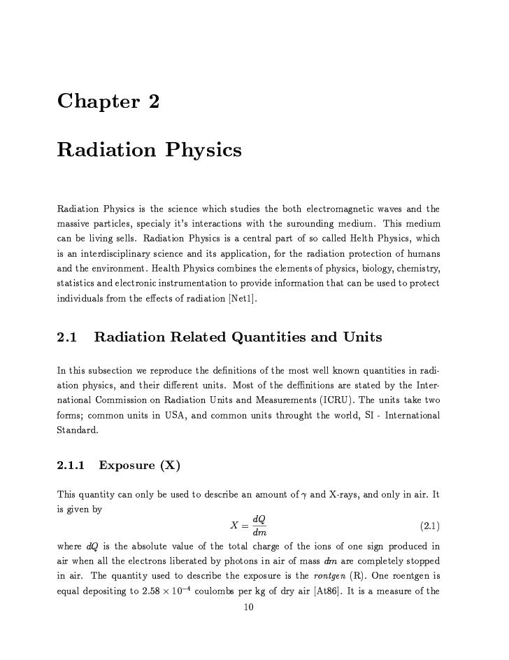 M.Sc. Thesis Atomic Physics Aspects of Radiation Physics