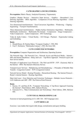 M.sc (or ca) | PDF