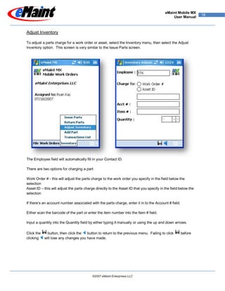 eMaint MX Users Guide