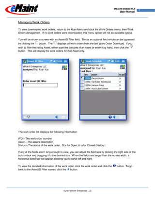 eMaint MX Users Guide