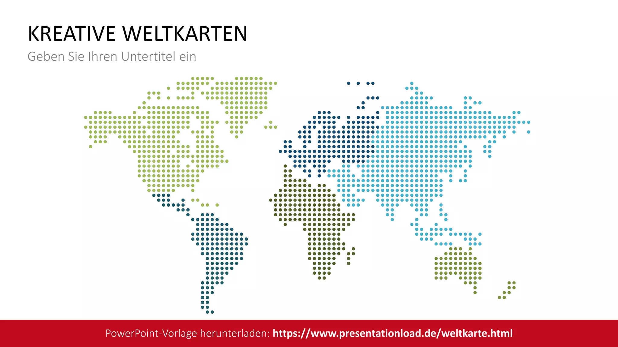 KREATIVE WELTKARTEN
Geben Sie Ihren Untertitel ein
PowerPoint-Vorlage herunterladen: https://www.presentationload.de/weltkarte.html
 