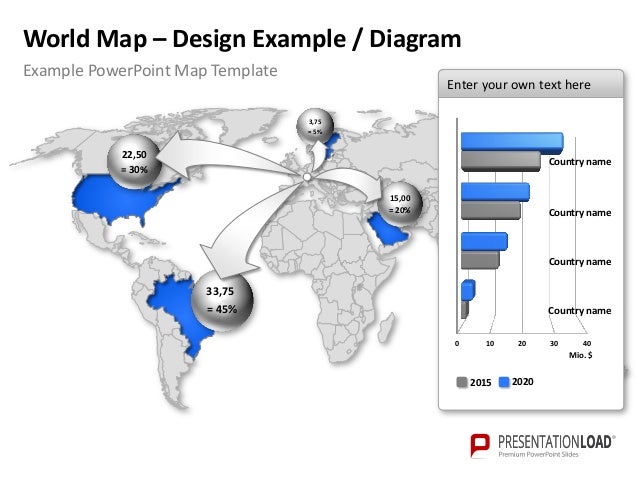 worldmap ppt slide template