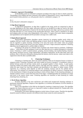 Literature Survey on Detection of Brain Tumor from MRI Images | PDF