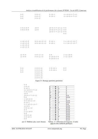 Analyse et modélisation de la performance des réseaux IP/WDM : Cas de MTN, Cameroun
DOI: 10.9790/2834-10518197 www.iosrjournals.org 94 | Page
Figure 21: Routage quatrième génération
 