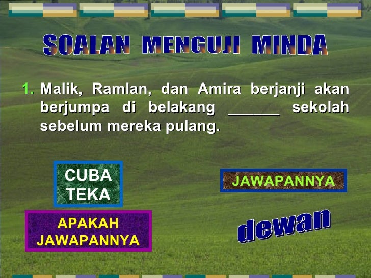 Aplikasi Kata Nama Am Sekolah Rendah