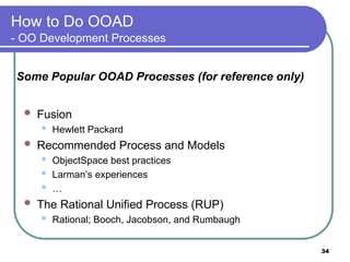 Object Oriented Analysis and Design Introduction | PPT