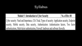 Syllabus
 