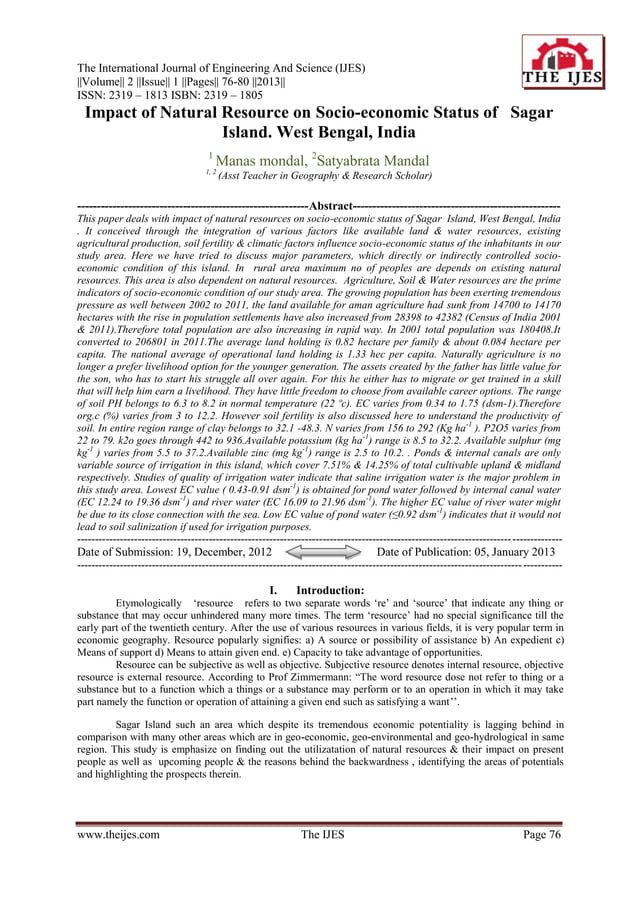 The International Journal of Engineering and Science (The IJES) | PDF