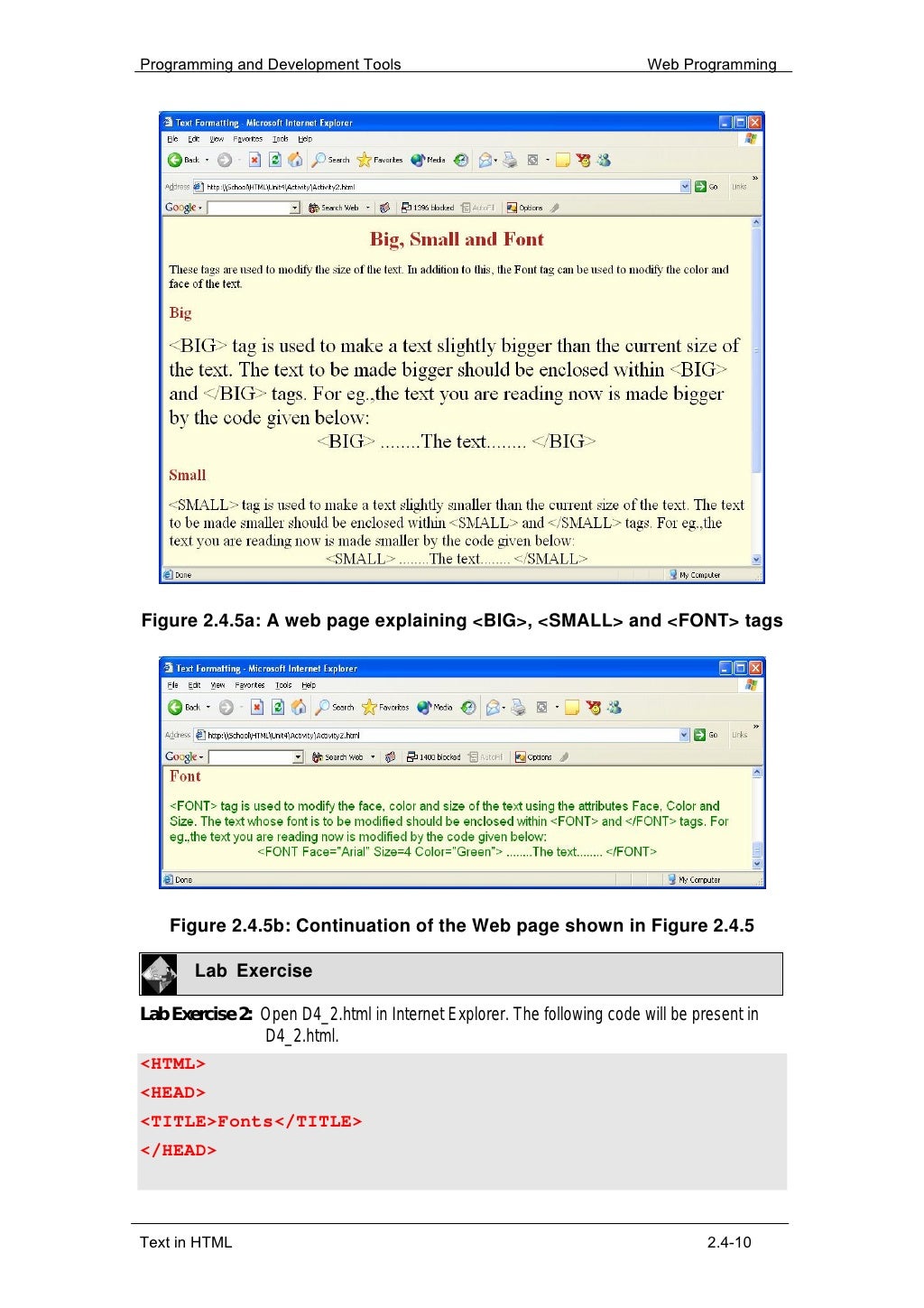 text on image html