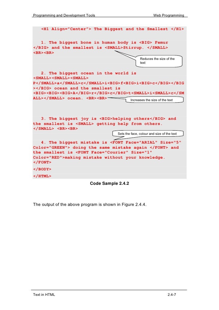 text on image html