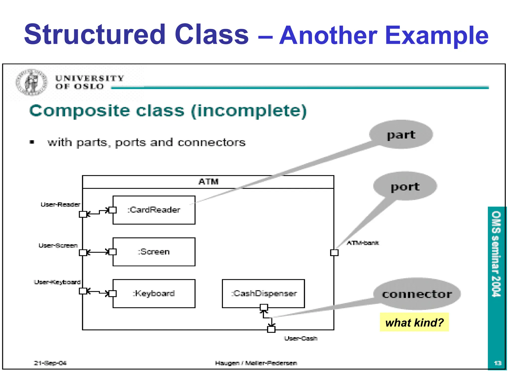 45
Structured Class – Another Example
what kind?
 