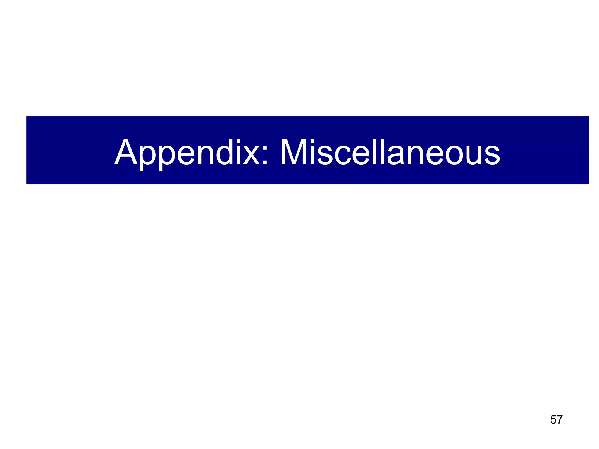 Appendix: Miscellaneous 