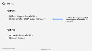 Mq Types Building an Active-Active IBM MQ System | PPTX