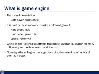 Comprehensive Overview of Game Engine Architecture and Core Systems | PDF