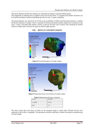 Design and Analysis of a Brake Caliper | PDF