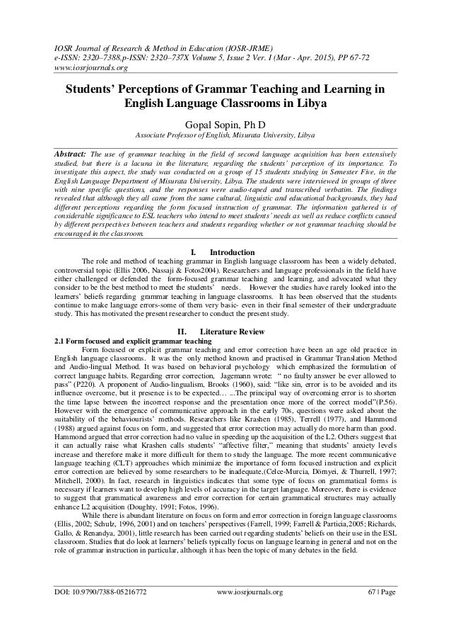 Research paper english language proficiency