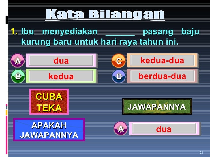 Aplikasi Kata Bilangan Aplikasi Kata Bilangan