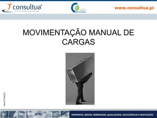 Mod.CF.066/01
MOVIMENTAÇÃO MANUAL DE
CARGAS
 