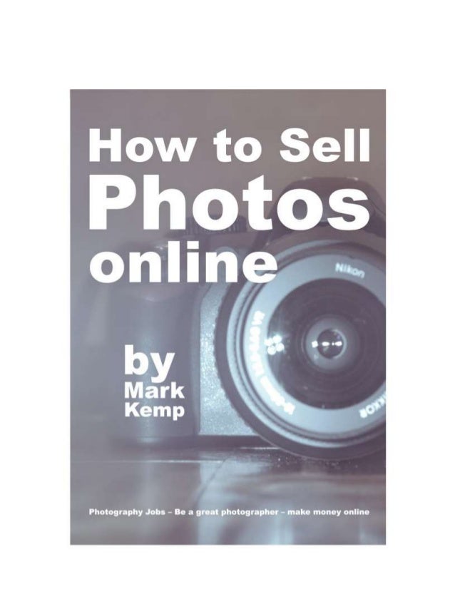 How to sell photos online