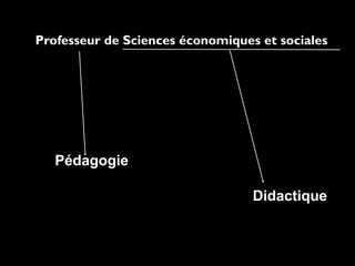 Professeur de Sciences économiques et sociales

Pédagogie
Didactique

 