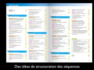 Des idées de structuration des séquences

 