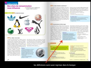 les définitions sont aussi reprises dans le lexique

 