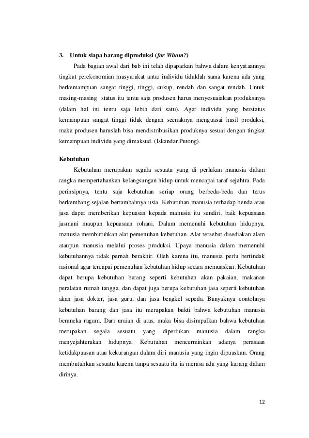 Kegiatan Menciptakan Barang Untuk Memenuhi Kebutuhan Hidup