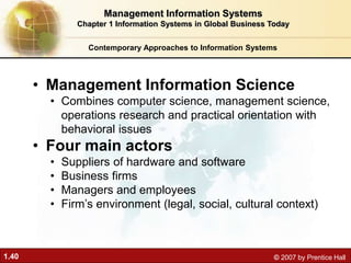 Information Systems in Global Business Today | PPT