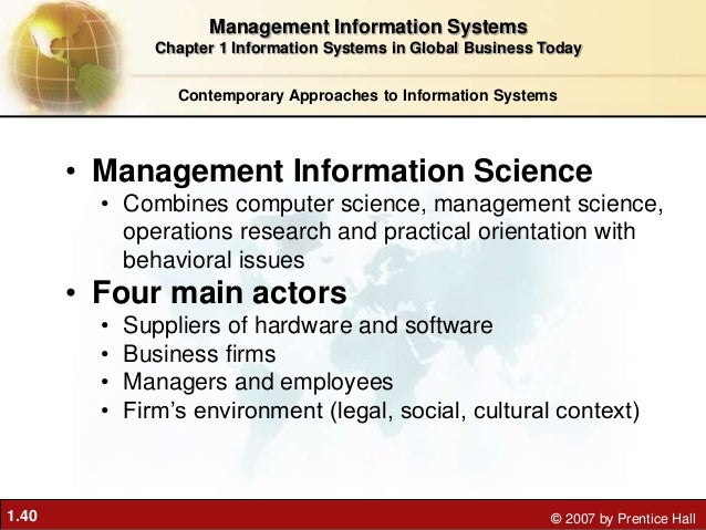 information systems in global business today information systems in global business today