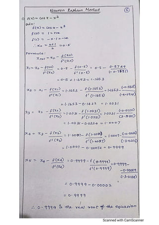 NUMERICAL METHODS
