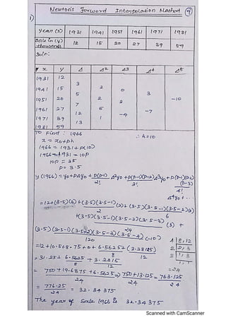 NUMERICAL METHODS
