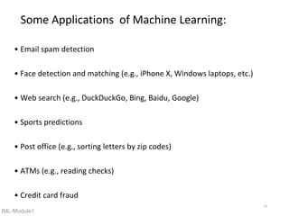 Machine Learning Duckduckgo Module1 of Introduction to Machine Learning | PPTX